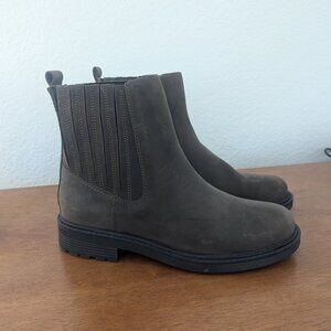 Clark's brown leather boots